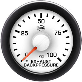 Isspro R14155 EV2 2-1/16 inch 0-100PSI Exhaust Back Pressure Gauge Kit | Universal