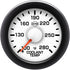 Isspro R14588 EV2 2-1/16 inch 100-280F Coolant Temperature Gauge - White Face Black Bezel | Universal