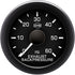 Isspro R16122 EV2 2-1/16 inch 0-60PSI Exhaust Back Pressure Gauge - Black Face Black Bezel | Universal