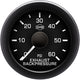 Isspro R16122 EV2 2-1/16 inch 0-60PSI Exhaust Back Pressure Gauge - Black Face Black Bezel | Universal