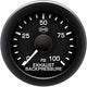Isspro R16155 EV2 2-1/16 inch 0-100PSI Exhaust Back Pressure Gauge - Black Face Black Bezel | Universal