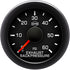 Isspro R17122 EV2 2-1/16 inch 0-60PSI Exhaust Back Pressure Gauge - Black Face Black Bezel | Universal