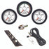 Isspro R50023R EV2 3 Gauge Kit - Pyro-Boost-Trans Temp with Speaker - White Face Black Bezel | 1998-2002 Dodge RAM 2500/3500 5.9L Cummins