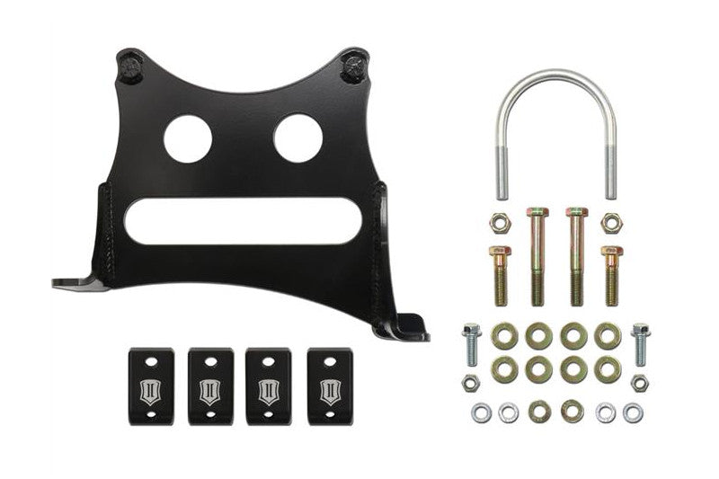 ICON 65000 Dual Steering Stabilizer Bracket Kit | 2005-2022 Ford F250/F350 Powerstroke 4WD