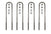 ICON 67001 19" inch Rear U-Bolt Kit | 2011-2026 Ford F250/F350 Super Duty 4WD