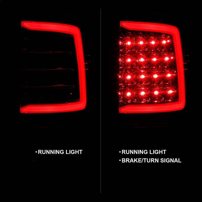 ANZO 311320 Chrome C Bar LED Tail Lights | 2010-2018 Dodge RAM 2500/3500 6.7L Cummins