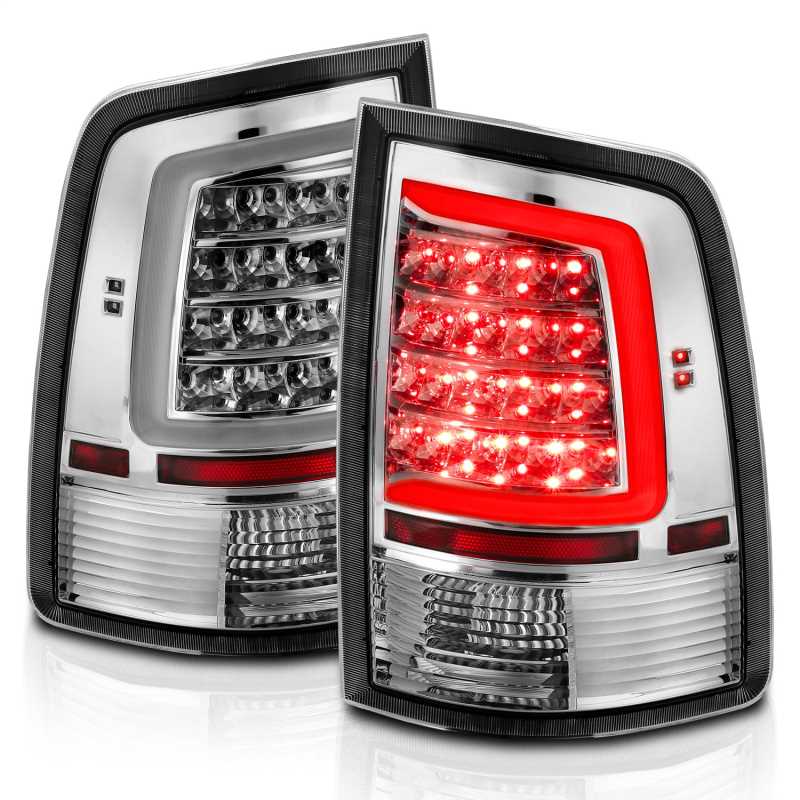 ANZO 311320 Chrome C Bar LED Tail Lights | 2010-2018 Dodge RAM 2500/3500 6.7L Cummins