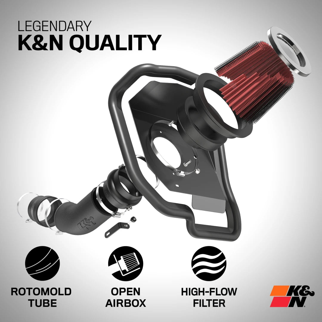 K&N 57-2597 Open Performance Air Intake System | 2017-2019 Ford F250/F350 6.7L Powerstroke