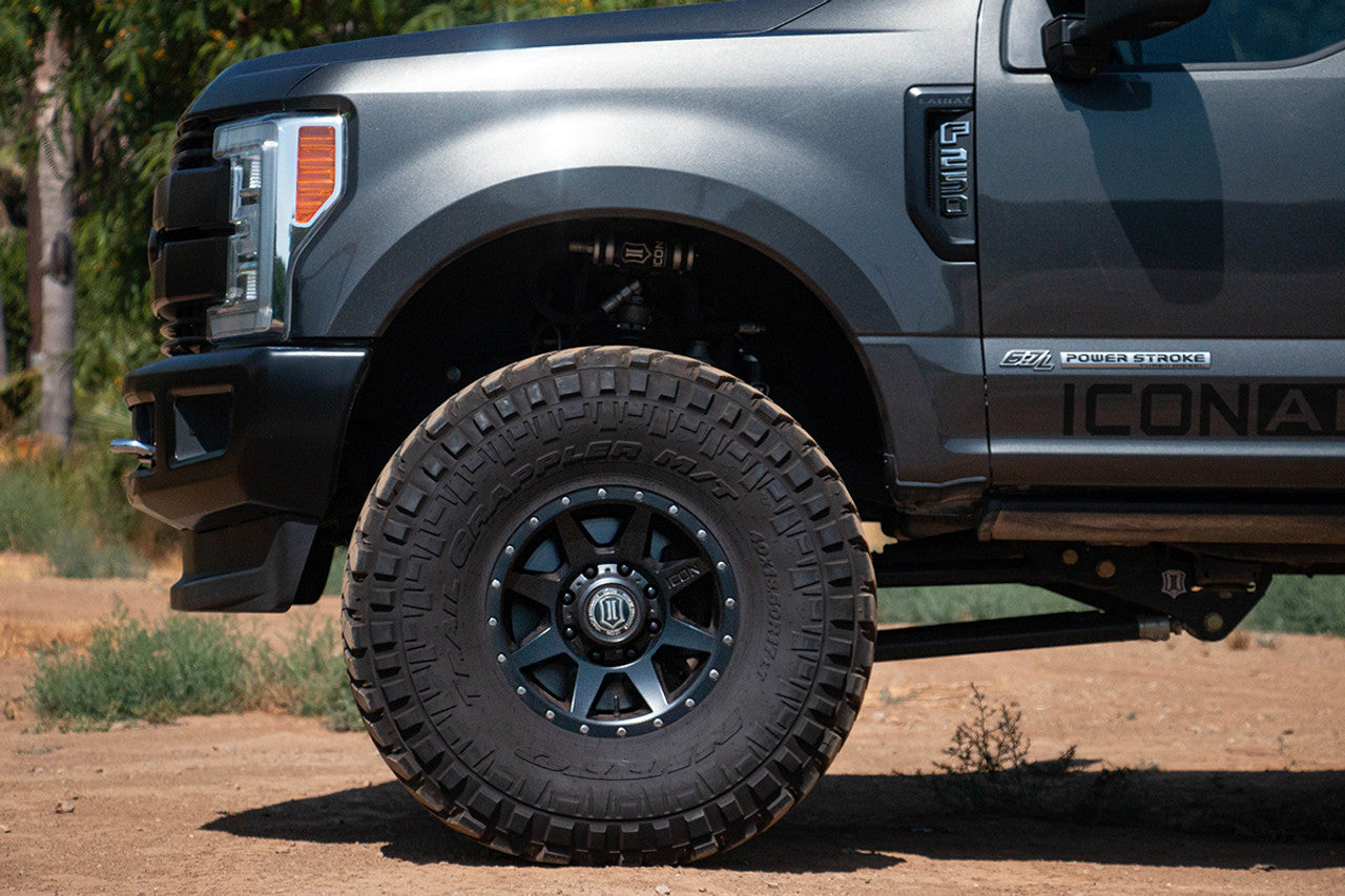 ICON 1817858150TT Alloys 17x9 Rebound HD Titanium | 1999-2025 Ford F250/F350 Super Duty