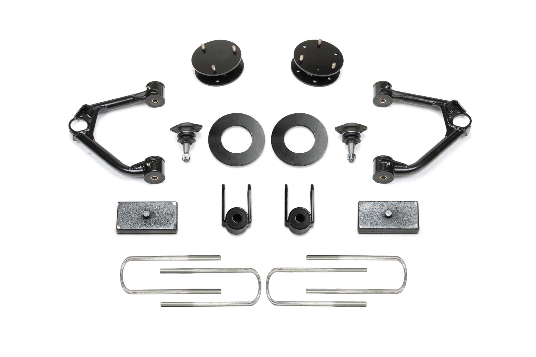 Fabtech K1212 3″ Ball Joint UCA Lift Kit w/ Rear Performance Shocks | 2019-2025 Chevrolet Silverado 1500/GMC Sierra 1500 2WD/4WD