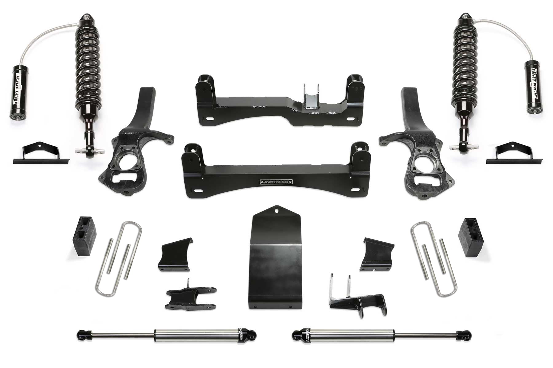 Fabtech K1218DL 6” Lift Performance System w/ Dirt Logic 2.5 Resi Coilovers/Shocks | 2025 GM Sierra/Silverado 1500 4WD