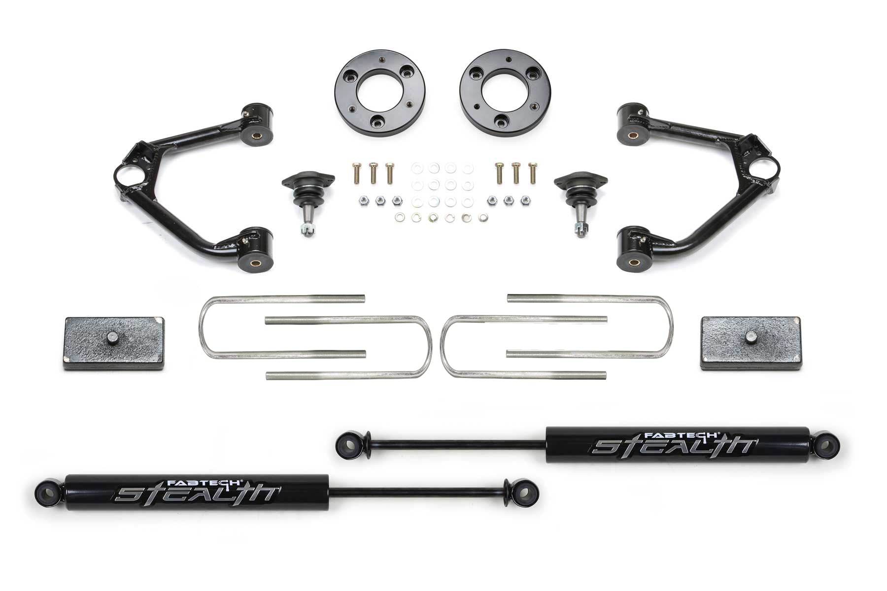 Fabtech K1224M 1.5″ Sport System W/ Stealth Shocks | 2025 GMC/Chevrolet 1500