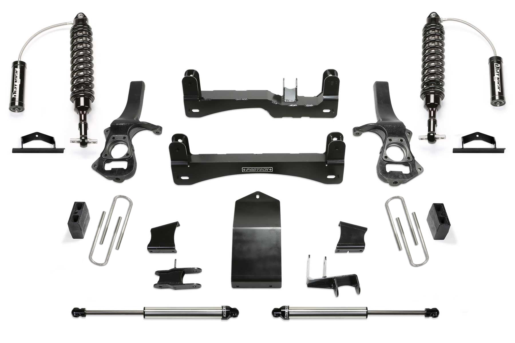 Fabtech K1230DL 4” Performance System w/ DL 2.5 Resi | 2025 GM Sierra/Silverado 1500