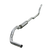 Diamond Eye K4211A-RP 4 inch Aluminized Turbo Back Straight Pipe No Tip Exhaust | 1989-1993 Dodge RAM 2500/3500 5.9L Cummins 4WD