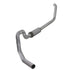 Diamond Eye K4332A-RP 4 inch Aluminized Turbo Back Straight Pipe Single Exit Exhaust | 2001-2002 Ford Excursion 7.3L Powerstroke