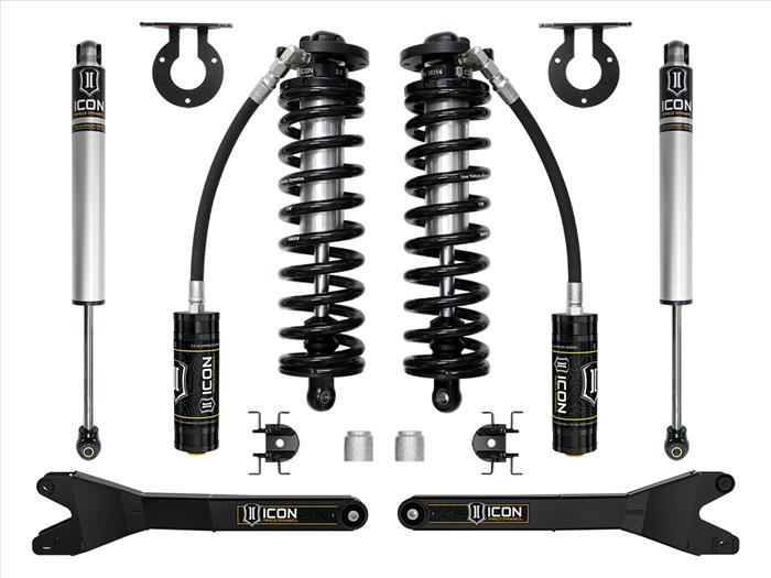 ICON K63201R 2.5-3" Lift Stage 1 Coilover Conversion System with Radius Arms | 2023-2025 Ford F250/F350 Super Duty 4WD