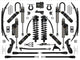 ICON K63207L 2.5-3" Lift Stage 7 Coilover Conversion System with 4-Link/Expansion Packs | 2023-2025 Ford F250/F350 Super Duty 4WD