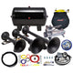 Kleinn HK9 Pro Blaster Triple Train Horn Kit with 150PSI 100% Duty Air System and Valve Upgrade | Universal
