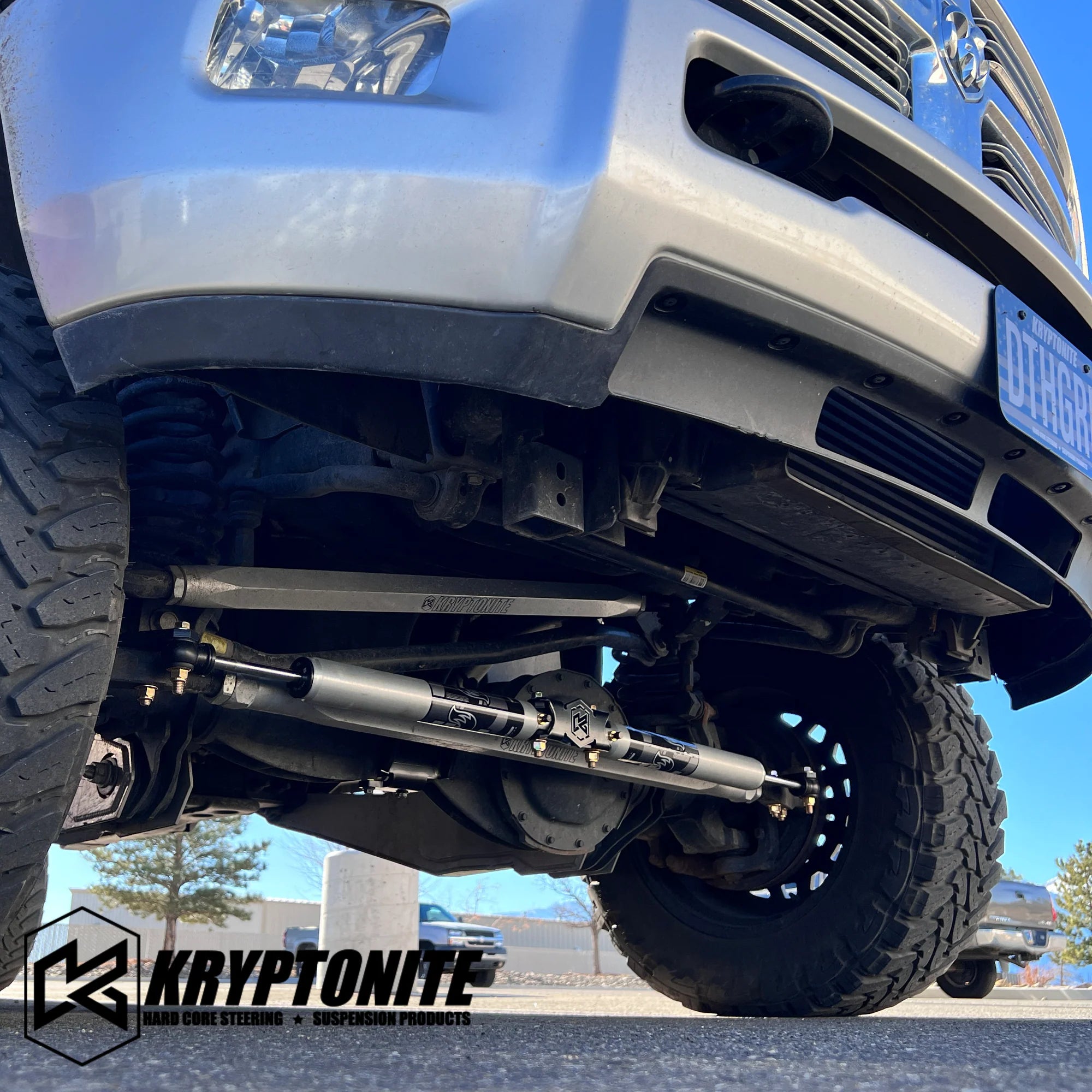 Kryptonite KRDSS14S Death Grip Dual Steering Stabilizer Kit w/ FOX 2.0 Shocks | 2014-2025 Dodge RAM 2500/3500 4WD