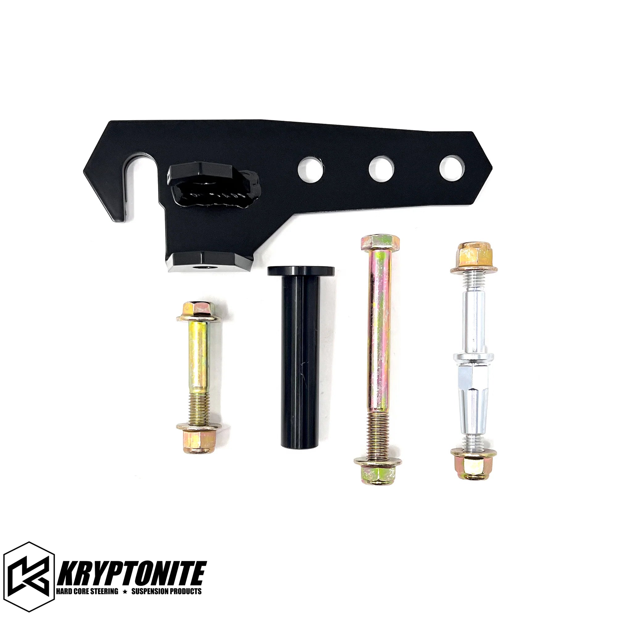 Kryptonite KRSS15FOX Bolt-On FOX Steering Stabilizer Bracket Kit | 2015-2025 GM 2500HD/3500HD