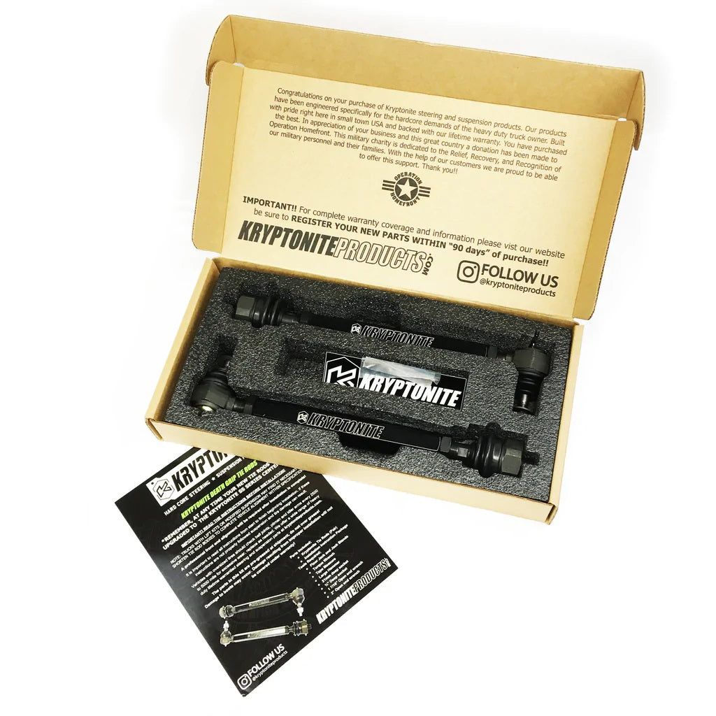 Kryptonite KRTR10 Death Grip Tie Rods | 2001-2010 GM Silverado/Sierra 2500HD/3500HD