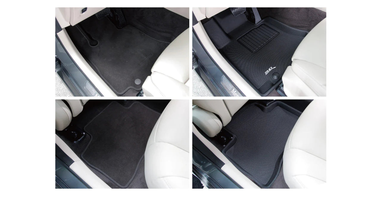 3DM L1FR10711509 Kagu Black Front Floor Mats | 2017-2024 Ford F250/F350/F450