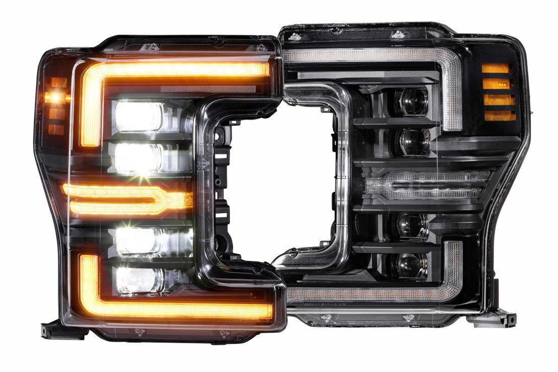 Morimoto LF503.2-A-ASM XB LED GEN2 DRL Headlights Pair - Amber DRL | 2017-2019 Ford F250/F350