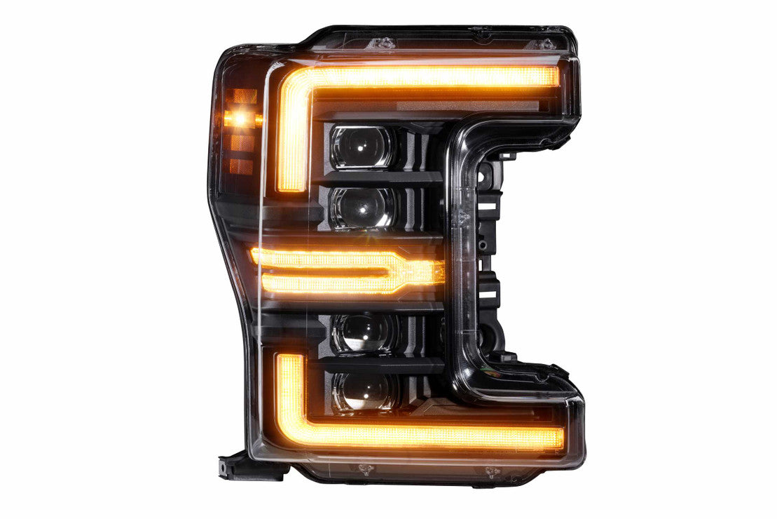 Morimoto LF503.2-A-ASM XB LED GEN2 DRL Headlights Pair - Amber DRL | 2017-2019 Ford F250/F350