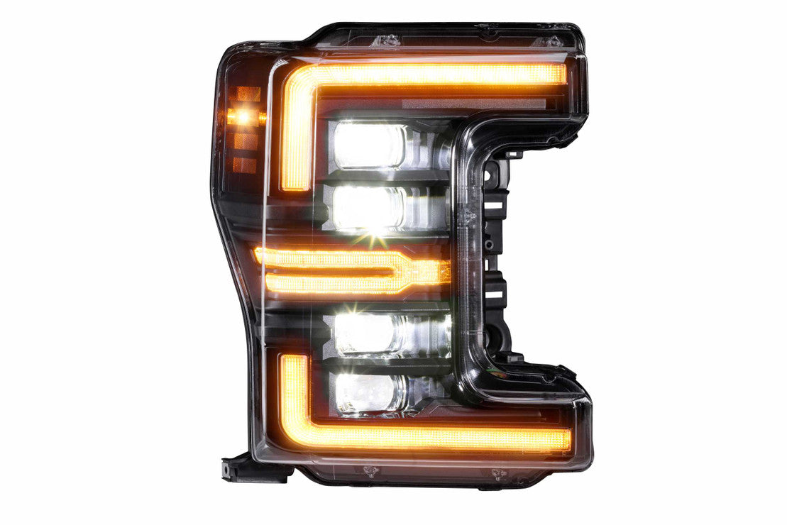 Morimoto LF503.2-A-ASM XB LED GEN2 DRL Headlights Pair - Amber DRL | 2017-2019 Ford F250/F350