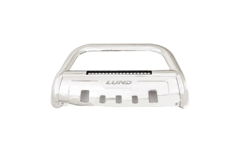 Lund 47021203 3.5 inch Stainless Steel Oval Bull Bar | 2011-2019 GM Silverado/Sierra 2500HD/3500HD