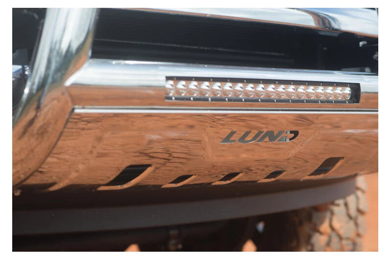 Lund 47021203 3.5 inch Stainless Steel Oval Bull Bar | 2011-2019 GM Silverado/Sierra 2500HD/3500HD