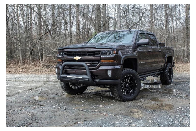 Lund 47121203 3.5 Black Oval Bull Bar | 2011-2019 GM Silverado/Sierra 2500HD/3500HD