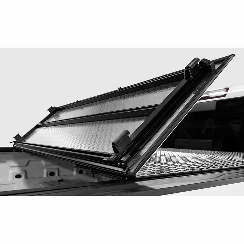 ACI B1020099 Lomax Hard Tri-Fold Tonneau Cover Matte Black | 2020-2024 GM Silverado/Sierra 2500HD/3500HD 6.5ft Bed