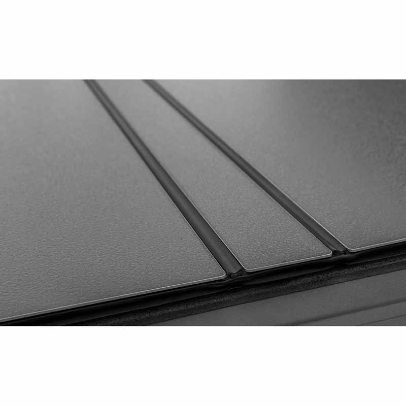 ACI B1020099 Lomax Hard Tri-Fold Tonneau Cover Matte Black | 2020-2024 GM Silverado/Sierra 2500HD/3500HD 6.5ft Bed