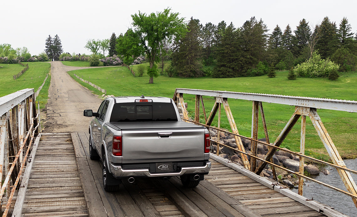 ACI B1040069 Lomax Hard Tri-Fold Tonneau Cover Matte Black | 2019-2022 RAM 2500/3500 6.5ft Bed