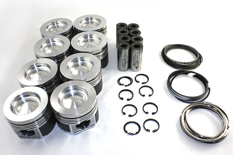 Mahle 930036055 De-Lipped Cast Piston Set | 2001-2016 GM Silverado/Sierra 2500HD/3500HD 6.6L Duramax