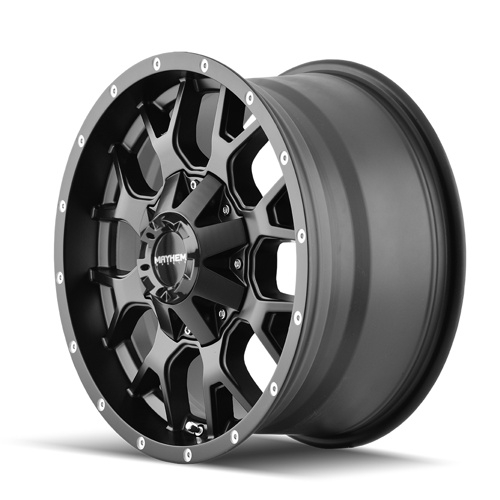 Mayhem Wheels 18x9 Warrior Matte Black - 18mm Offset Wheel | 2011-2026 GM Sierra/Silverado 2500HD/3500HD