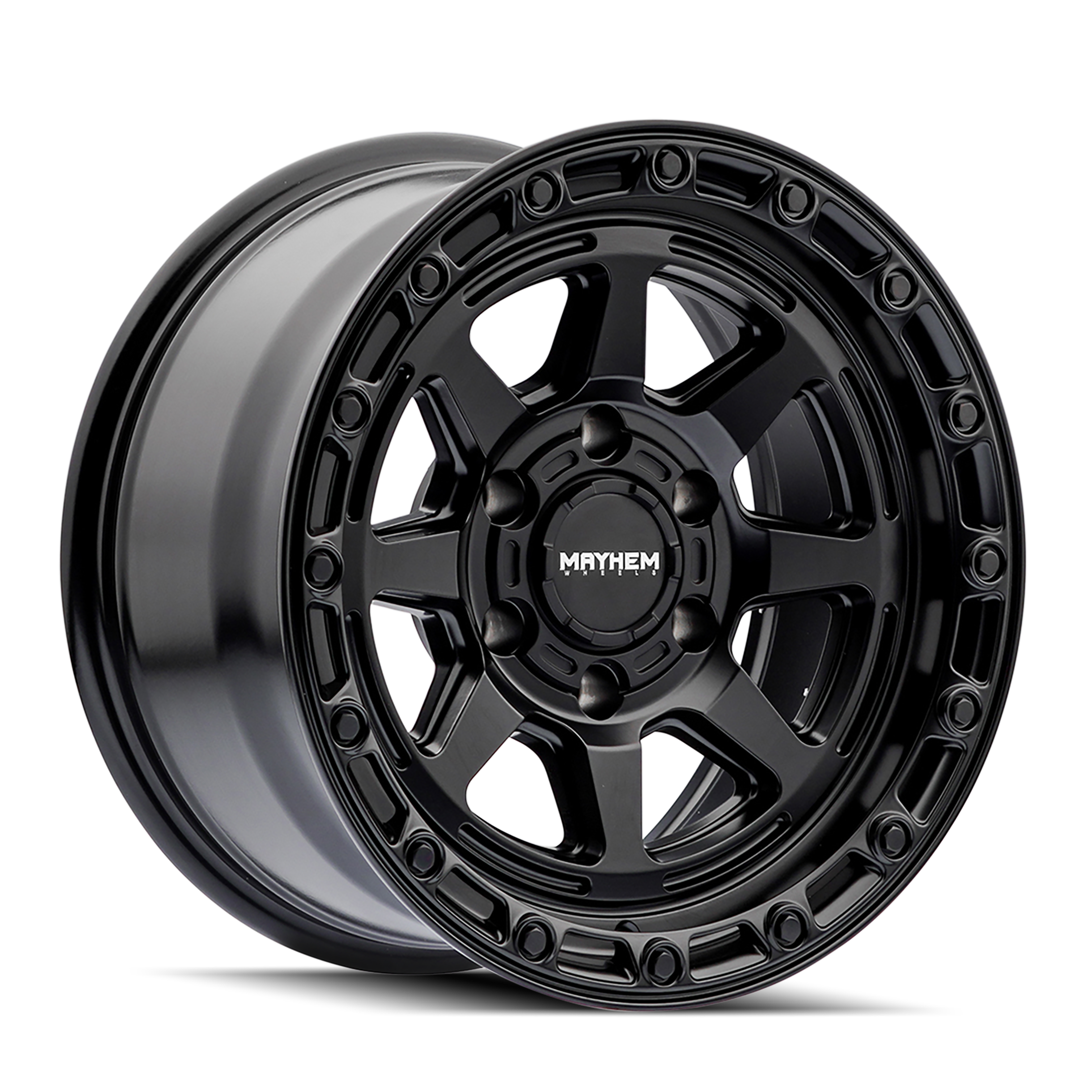 Mayhem Wheels 20x9" Ridgeline Satin Black - 18mm Offset Wheel | 2011-2026 GM Sierra/Silverado 2500HD/3500HD