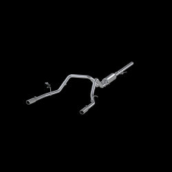 MBRP S5084AL 3 inch Cat Back Aluminized Exhaust System Dual Split Rear | 2014-2018 GM Silverado/Sierra 1500