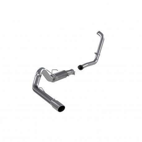 MBRP S6216AL 4 Inch Turbo Back Single Side Exit Aluminized | 2003-2005 Ford Excursion 6.0L | Retains Factory Catalytic Converter