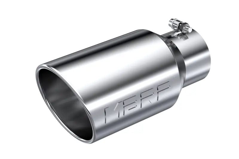 MBRP T5073 6in OD Angled Rolled End 4in Inlet 12in Length Exhaust Tip - T304 Stainless Steel | Universal