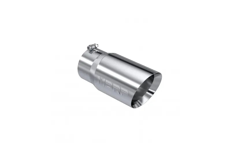 MBRP T5074 5in Inlet 6in Outlet Angle Cut Double-Wall Stainless Exhaust Tip - Polished | Universal