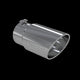 MBRP T5075 5 inch Inlet 6 inch Outlet Angled Rolled-End Stainless Steel Exhaust Tip | Universal