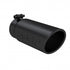 MBRP T5112BLK Exhaust Tip 4 inch O.D. Angled Rolled End 3-1/2 inch Inlet 12 inch Length Black | Universal