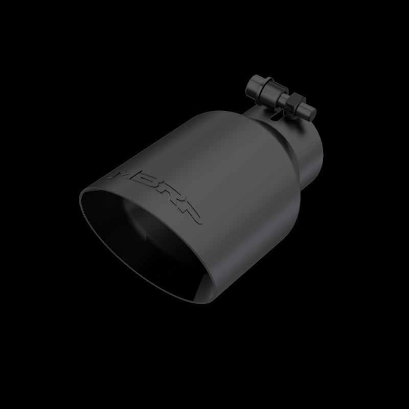 MBRP T5119BLK Exhaust Tip Rectangle Angled Cut Fits 3-in Systems Driver Side | Universal