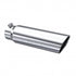 MBRP T5124 Exhaust Tip 5 inch O.D. Angled Rolled End 4 inch Inlet 18 inch Length T304 Stainless Steel | Universal