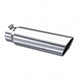 MBRP T5124 Exhaust Tip 5 inch O.D. Angled Rolled End 4 inch Inlet 18 inch Length T304 Stainless Steel | Universal