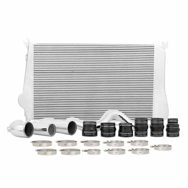 Mishimoto MMINT-DMAX-11KSL Silver Intercooler Kit | 2011-2016 GM Silverado/Sierra 2500HD/3500HD 6.6L Duramax LML