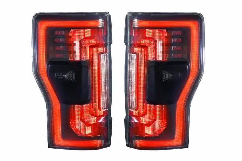 Morimoto LF351 XB LED Tail Lights Pair - Red | 2017-2022 Ford F250/F350