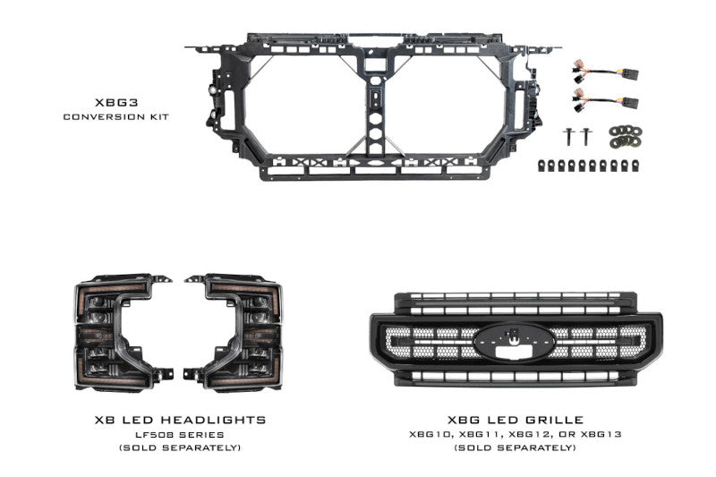 Morimoto XBG3 FaceLift Front End Conversion Kit | 2017-2022 Ford F250/F350